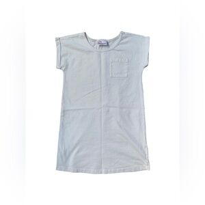 Hanna Andersson Size 120, 6-7, White T-Shirt Dress